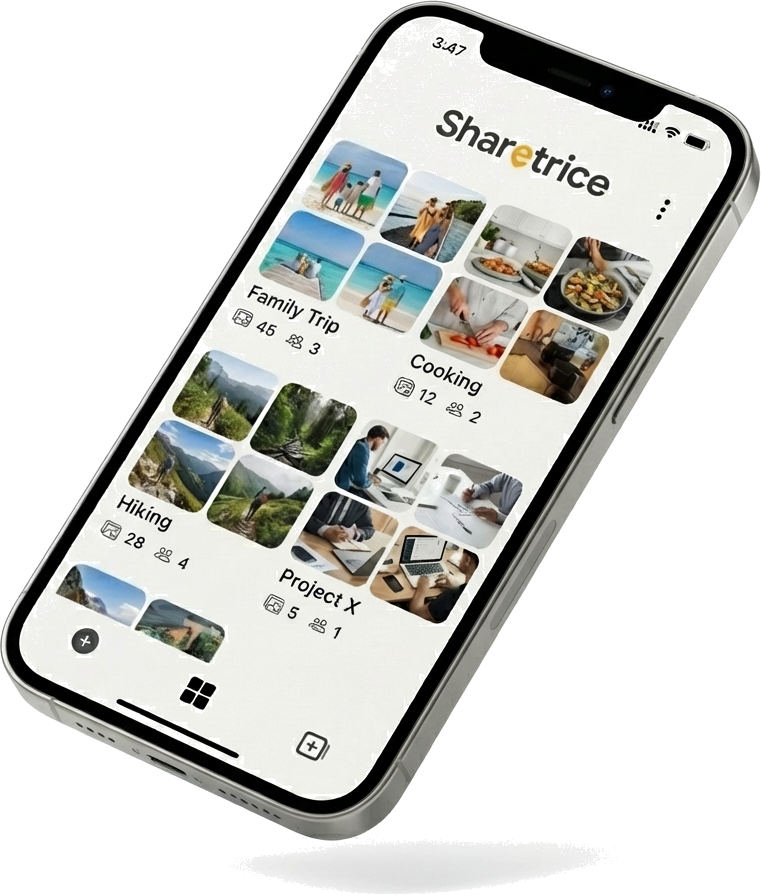 Sharetrice App Interface